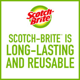 Scotch-Brite Heavy Duty Outdoor Scrubber, Ideal for Concrete, Patio Bricks, BBQ Tools and Charcoal and Gas Grills